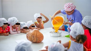 EAN na Escola Receita bolo de abóbora