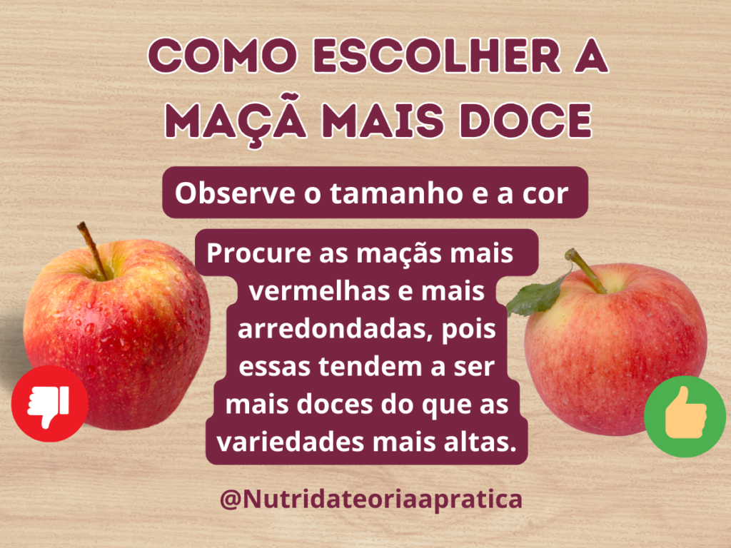 Como escolher frutas maduras: Maçã