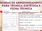 Regras de arredondamento para Técnica Dietética e Ficha Técnica