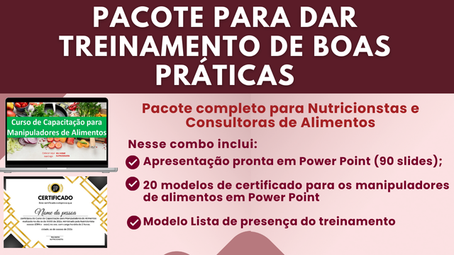 Pacote para dar treinamento de boas práticas 2