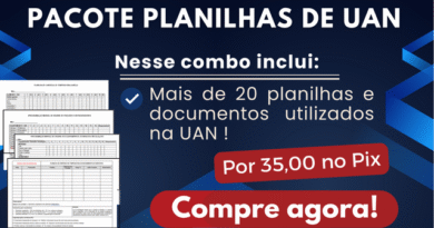 Pacote planilhas de UAN